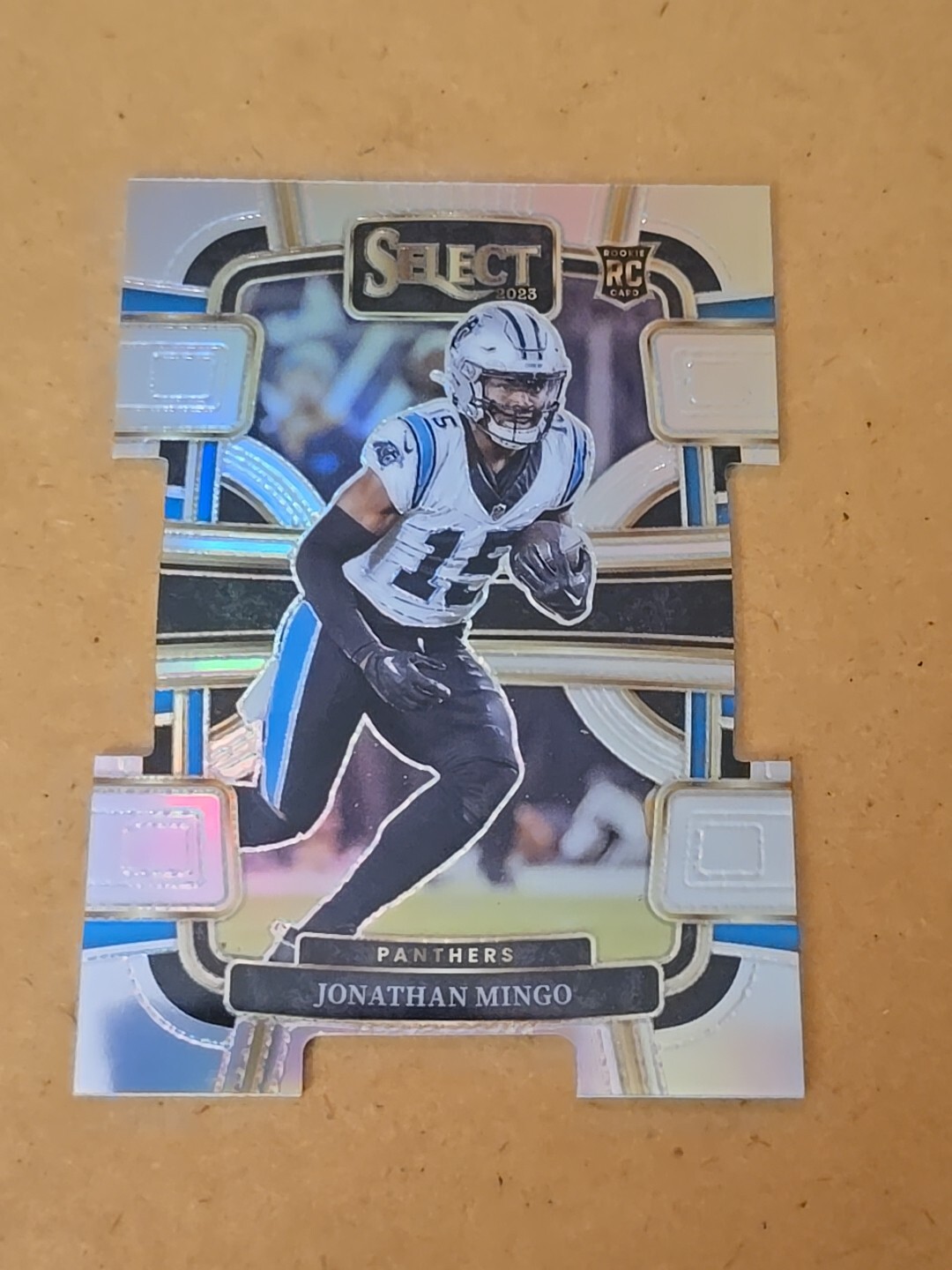 2023 Panini Select Silver Prizm Die-Cut #16 Jonathan Mingo Panthers RC Rookie