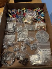Huge lot beads jewelry making supplies, Wire For Bracelets, Tassles, charms