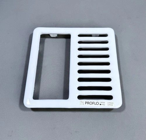 PROFLO PF912 9-1/2" Cast Iron Half Top Grate - White - Picture 1 of 3