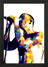 Chester Bennington Framed Wall Art Poster Canvas Print Picture