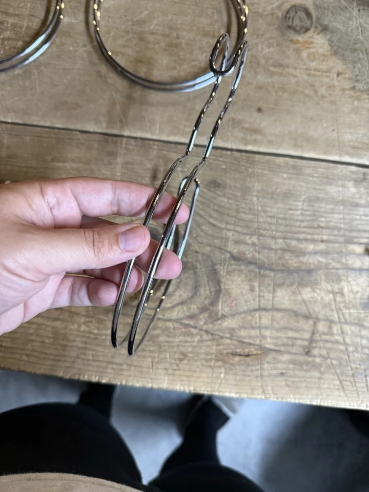 Lot of 4 Chrome Closet Accessory Hook Loop Organizer for Belts Scarves Ties - Image 3 of 4