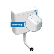k&ouml;r4u Sp&uuml;lkasten Start/Stop Funktion 9 Liter wei&szlig;