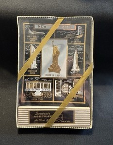 Vintage Old New York City Souvenir Glass Ashtray N.O.S. Unopened  Made In Japan