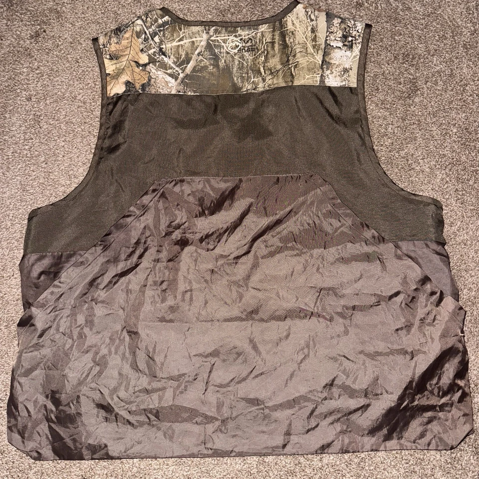 Pre-Owned Magellan Hunting Shooting Zip Vest Mens XL Dry Brown Realtree Pockets - Image 3 of 3