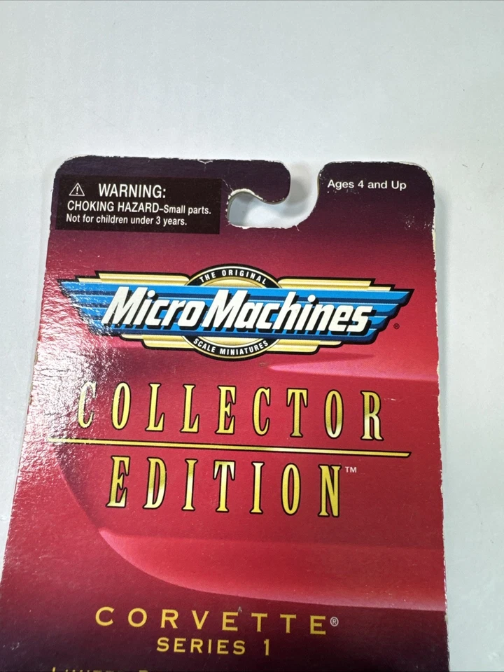 Micro Machines 68 Corvette Convertible Tapa Desmontable Blanco Nuevo En Paquete Foto 3 de 4