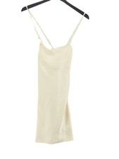 Zara A-Line Midi Dress XS in Cream