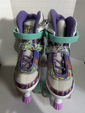 Skate Gear Rainbow Roller Skates Light Up Wheels Adults Or Tall Kids