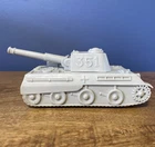 Vintage Marx Battleground Light Gray German #351 Army Tank DC - MPC, Timmee