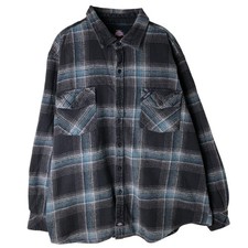 Used Dickies Men's Long Sleeve Flannel Check Shirt Size XXXL