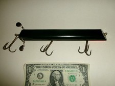 Vintage 8-3/8" Body Wades Wobbler Wood Musky Muskie Jerkbait Lure - Used