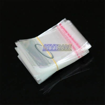 New 200PCS Wholesale Lots Self Adhesive Seal Plastic Bags 3x7cm #zc