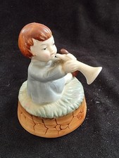 child playing trumpet vintage ornament Goebel Hummel?