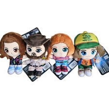 Stranger Things MAX DUSTIN ELEVEN HOPPER 4" Chibi Plush, Special Embroidery NWT
