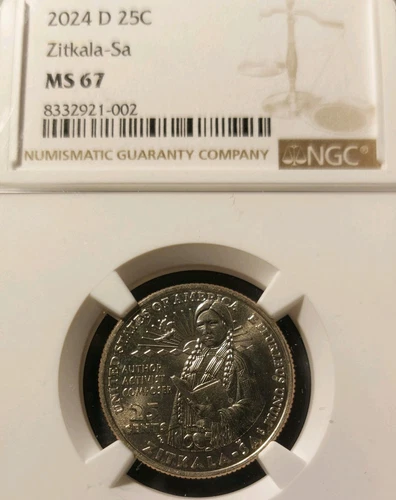 2024 S Zitkala-Sa Quarter NGC Certified MS67