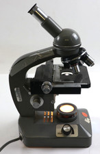 Vintage Olympus Tokyo KHC Monocular Microscope With Illuminator  Objectives