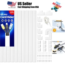 Cord Hider, 157in Wire Covers for Cords on Wall,  Cable Hider Cord Covers for...