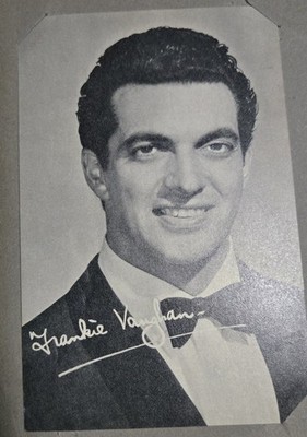 Vintage 1950s Frankie Vaughan Promotional Photo Portrait