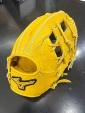 Mizuno Pro Hardball Glove, Finger Core Tech, Infield, 9", Natural Leather