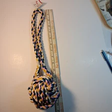 Zanies Poly/Cotton Monkeys Fist Knot Rope Dog Toy - 15-Inch