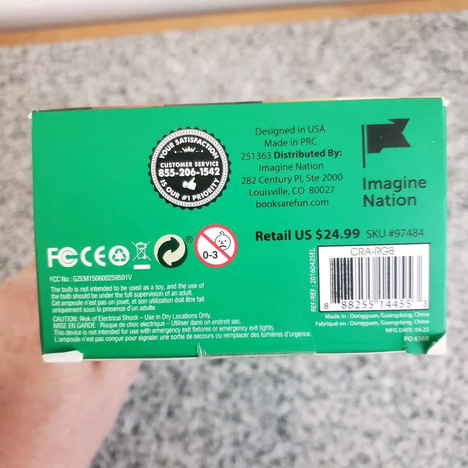 Crayola Remote Controlled Multi-Color LED Bulb. New. Open Box - Image 2 of 4