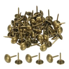 100Pcs Upholstery Tacks 0.39" x 1/4" Thumb Nails Pins for Sofa Furniture