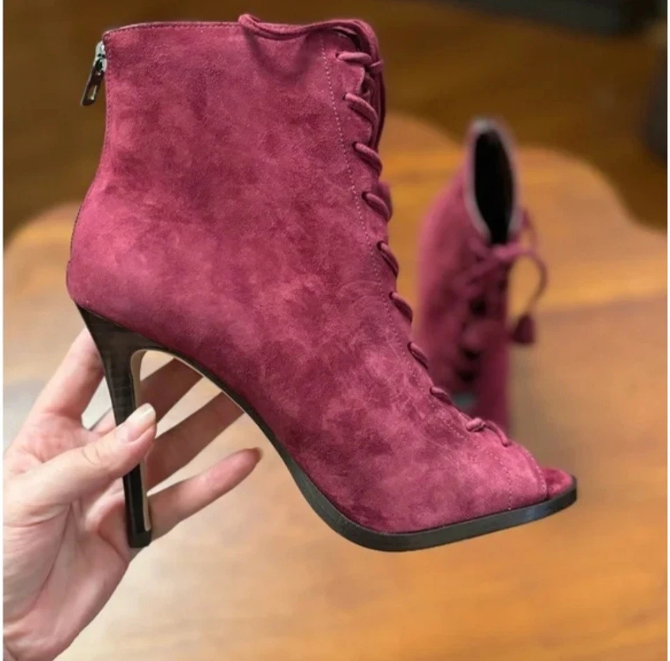 Coach женщин Lena Lux заглянуть носок каблука ботинок ботинки Sz 7 новый в коробке - Изображение 3 из 3