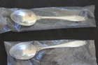 2 International Silver Prelude Sterling Silver Serving Spoon Tablespoon 6.5"