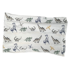 Pottery Barn Kids Organic Cotton Pillowcase Standard Size Boys Dinosaur Theme