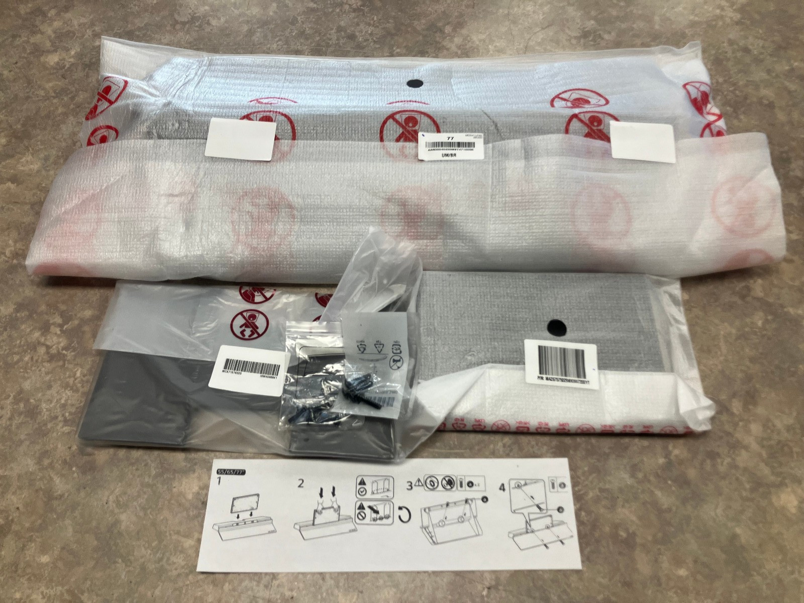 LG OLED77C2, OLED77C3, OLED77C4, OLED77C5 Stand w/Screws