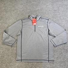 The North Face Pullover Mens Large Gray 1/4 Zip Fleece Tech Performance Casual