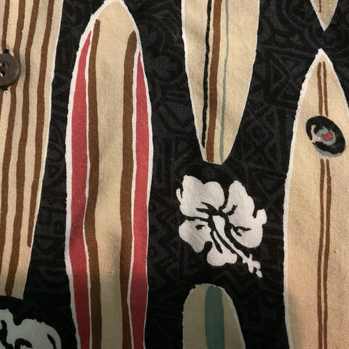 PINEAPPLE CONNECTION Surf Board Hawaiian Shirt Men’s Size Large Rayon - Picture 7 of 13