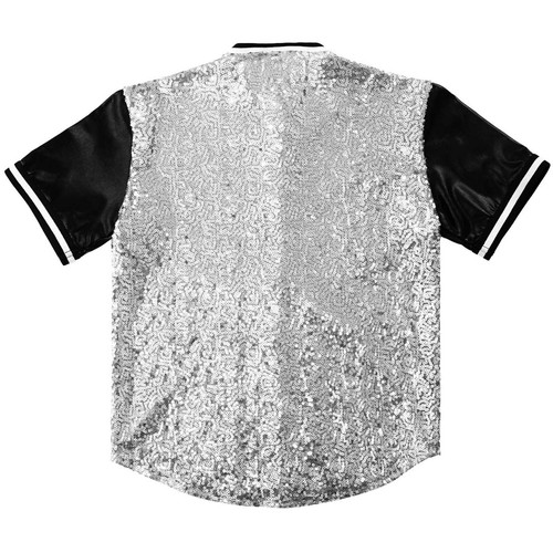 Kids T-shirt Sequins Tops Performance Top Dance Shirts Short Sleeve Uniform - Picture 57 of 114