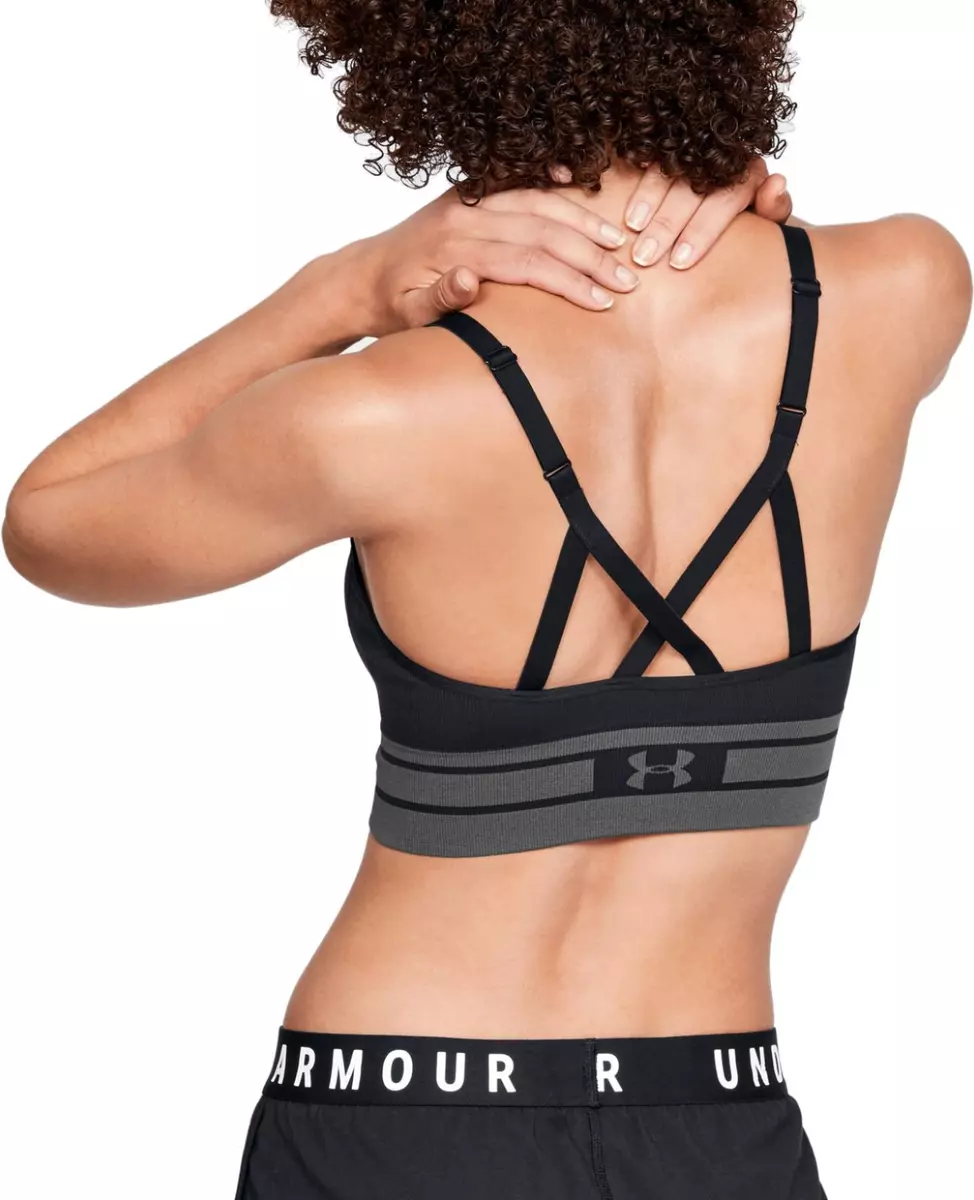 UA Under Armor Womens Sports Bra XS Seamless Longline Low Impact