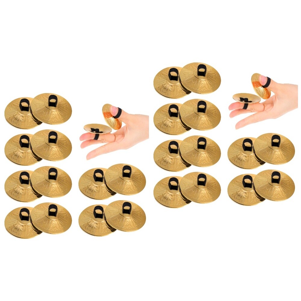 20 Pcs Finger Cymbal Brass Child Mexico Ornament Cymbals for Kids eBay