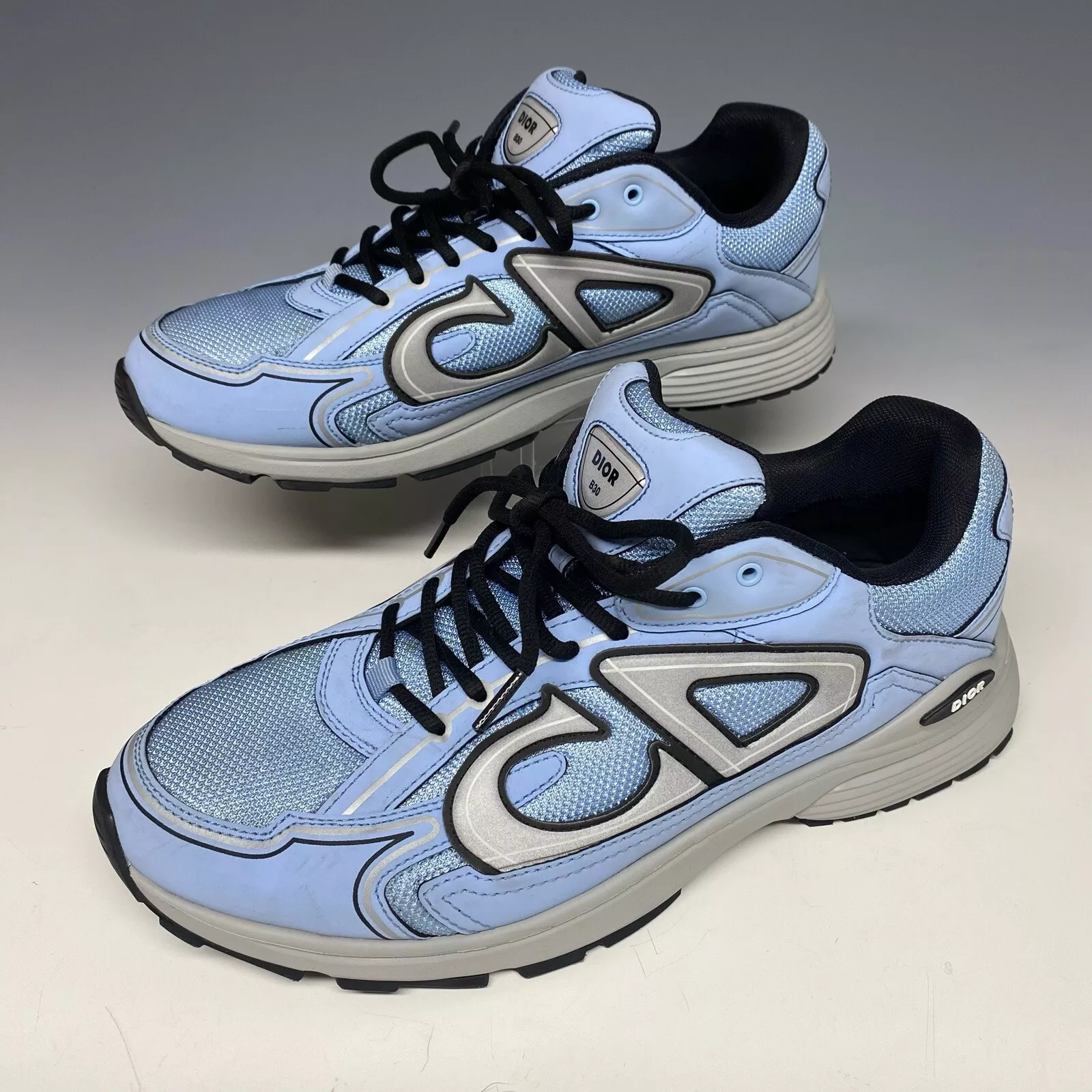 Baskets Dior B30 bleu gris réfléchissant US taille 45 EU