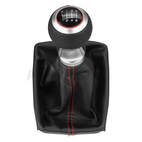 Perilla de cambio de marchas de cuero de 6 velocidades para Audi A4 S4 B8 8K A5 Q5 S4 S-Line 07-15 - Imagen 5 de 8