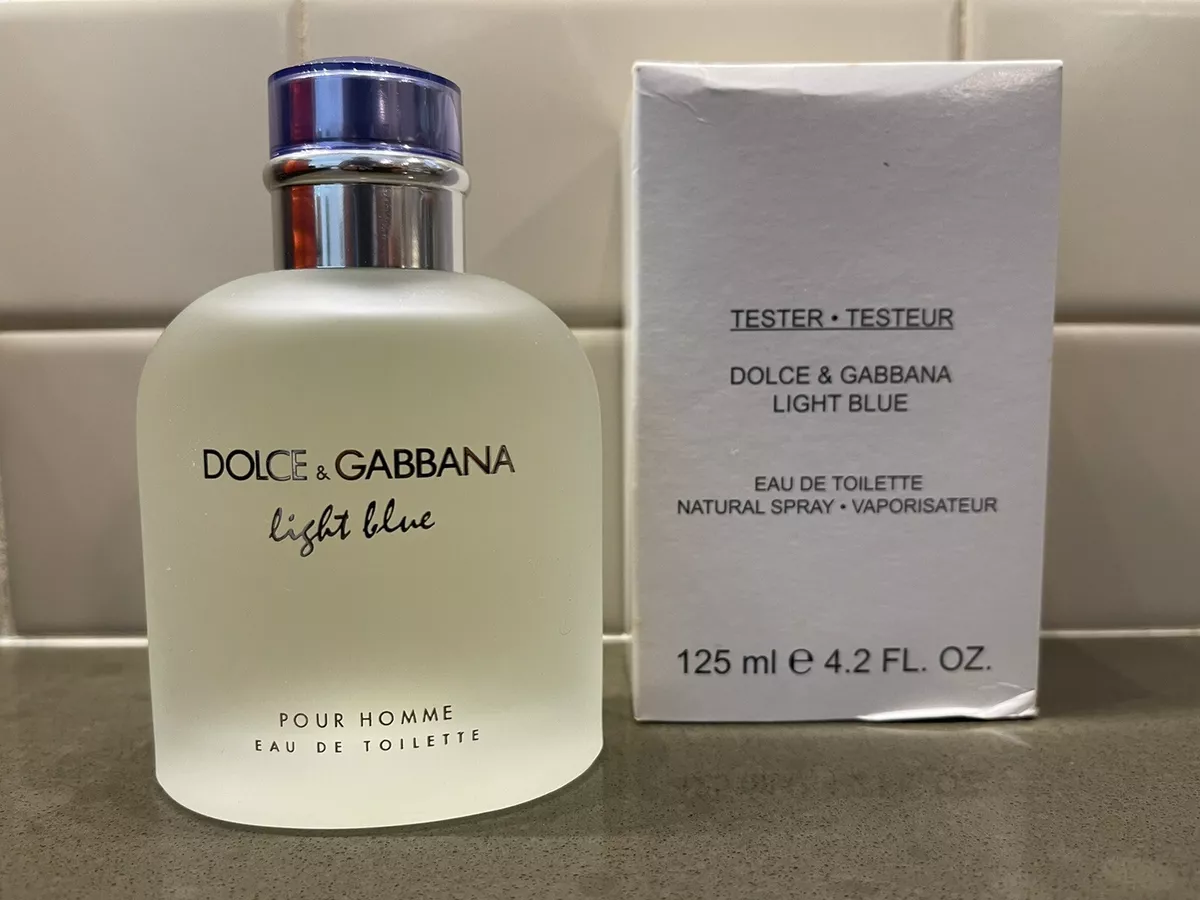 DOLCE & GABBANA LIGHT BLUE POUR HOMME 125ml/4.2 OZ Eau De Toilette Spray  NEW