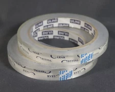(2) Rolls Uline S-2747 Crystal Clear Tape - 1/2" Inch x 72 yds NEW
