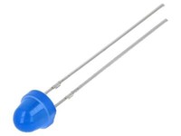 2X OSB5SA61A4A Led 5Mm Blau 220-330Mcd 100° 20Ma 2,8-3,6V Front: GewöLbt Optosup