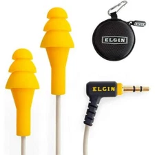 Elgin Ruckus Earplug Earbuds | OSHA Compliant Noise Reduction In-Ear Headphones