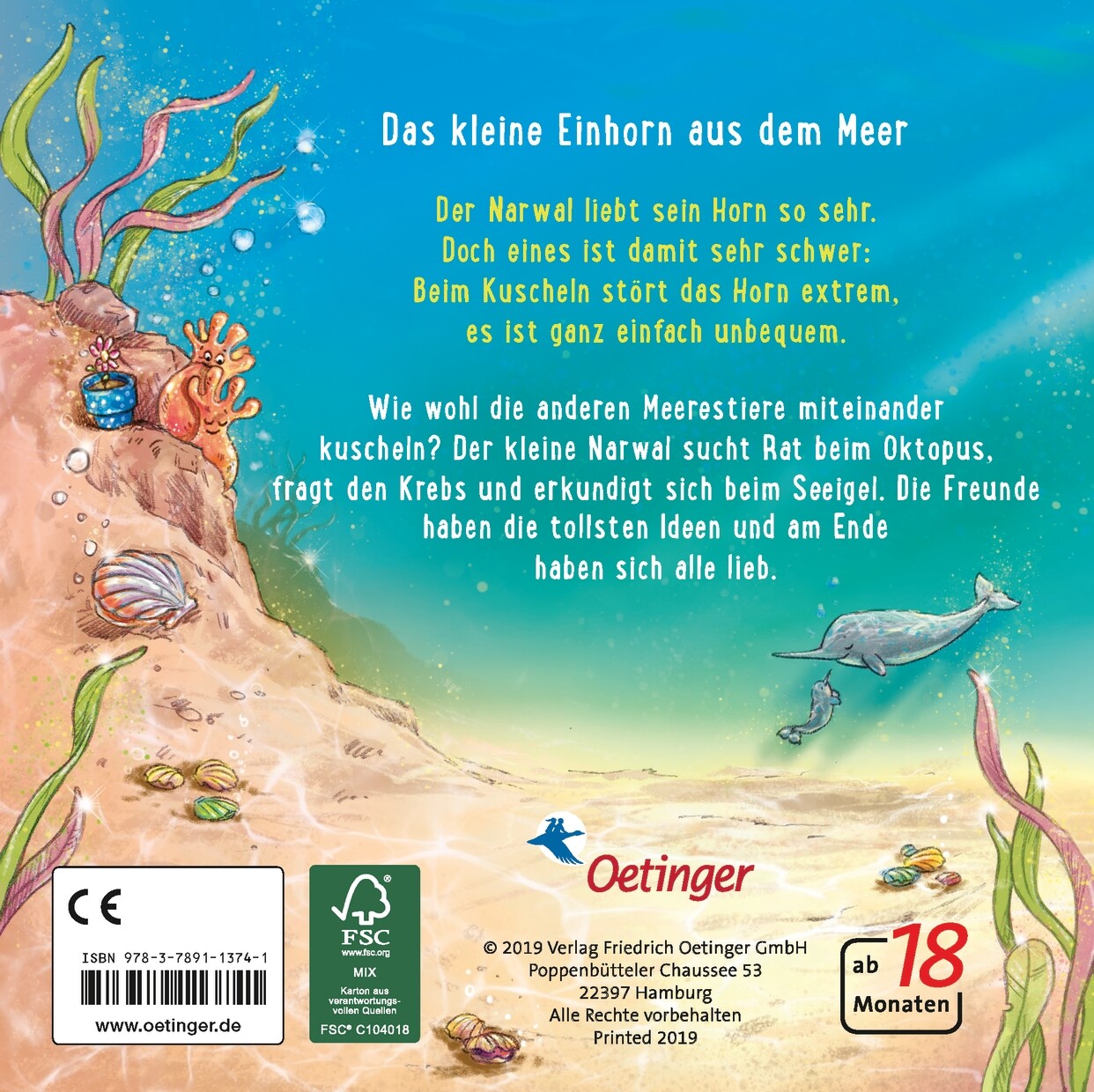 Thumbnail - Anne-kristin Zur Brügge; Nadine Reitz / Komm Kuscheln, Kleiner Narwal