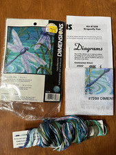 Dimensions Needlepoint Kit #7208 "Dragonfly Pair"  5" x 5"