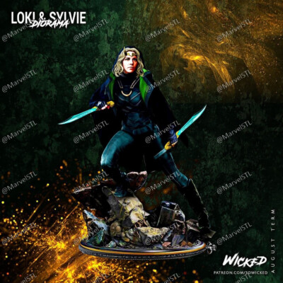 Sylvie Resin Sculpture  Model Kit Marvel Unpainted/Unassembled