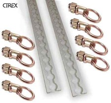 2M Anchor Track Tie Down Point Rail Double Stud W O Ring Trailer Caravan L-Track