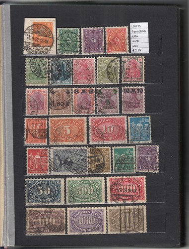 STAMPS STAMPS LOT GERMANY REICH USED (L36725) 