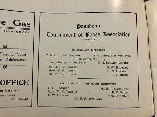1905 Tournament of Roses Souvenir & Official Program Pasadena CA Rose Parade - Picture 20 of 22
