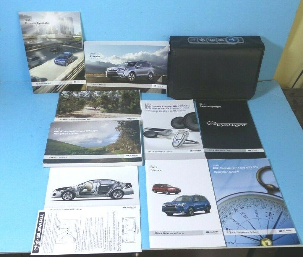 15 2015 Subaru Forester owners manual with Navigation and Eyesight