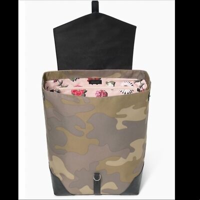 Stella & Dot Ava  Camo Backpack Stella & Dot Ava Backpack Camo Green Grey Gym Bag Laptop Bag  main image 2