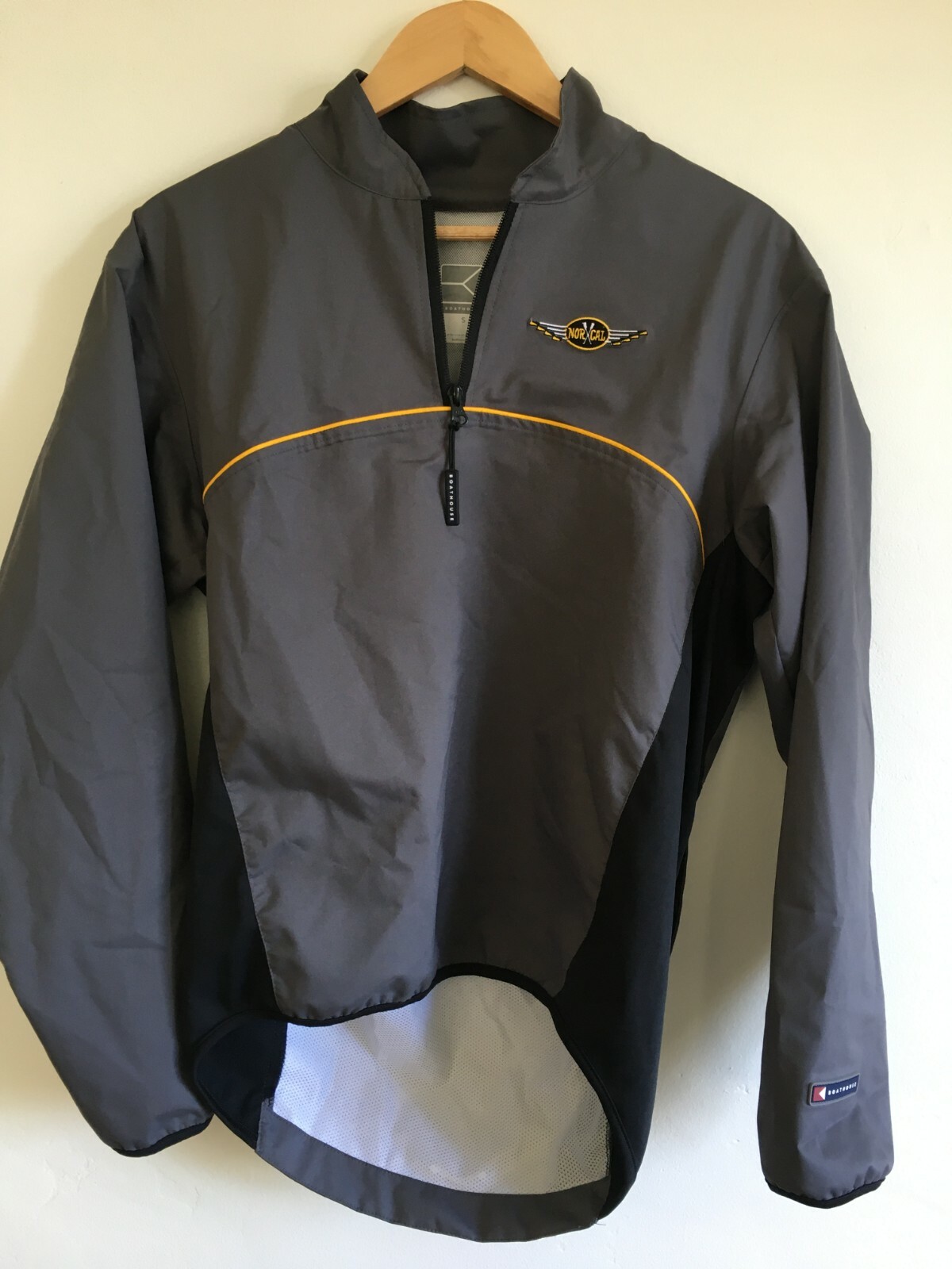 FILA Giacca da canottaggio Boatho NORCAL grigia full zip taglia small California