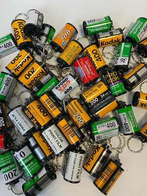 35mm Film Canister Camera Film Photo Keyring Film Roll Key Ring